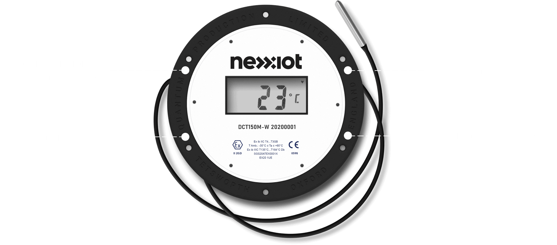 Nexxiot temperature monitor operating parameters