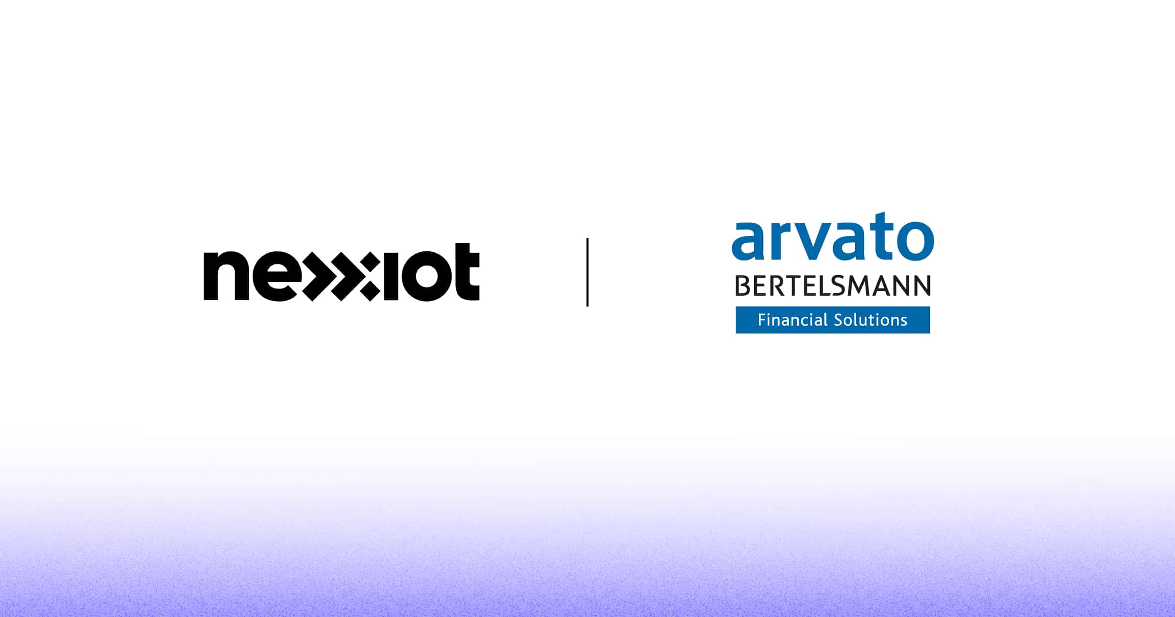 Grainy illustration of Nexxiot and Arvato Financial Solutions logotypes